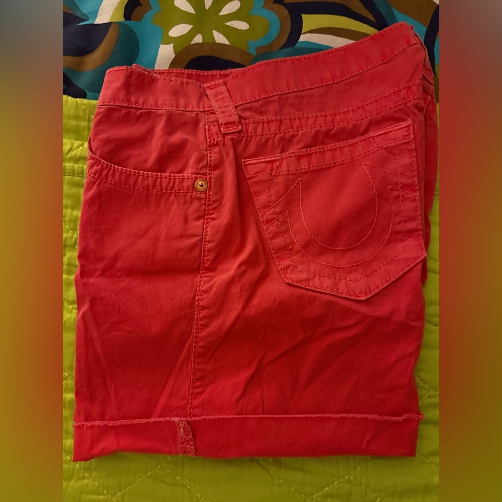 True Religion Red Women's Shorts